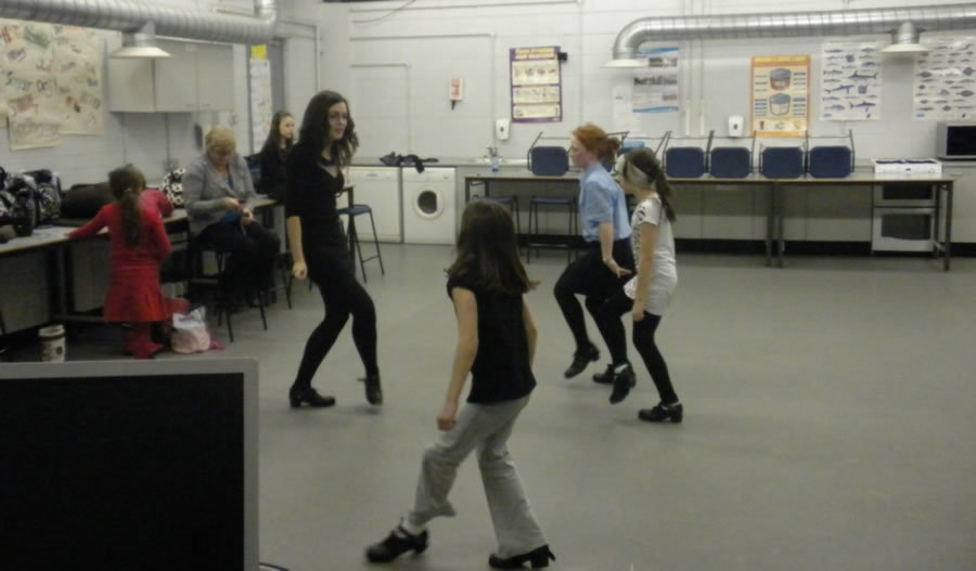 Irish Dance Class in St. Coimcille's