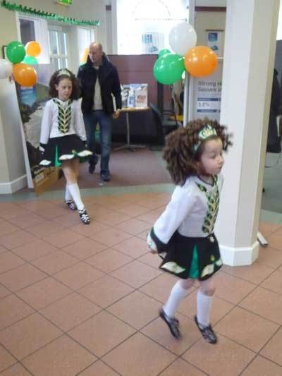Irish Dancers at the Bank of Ireland Terenure